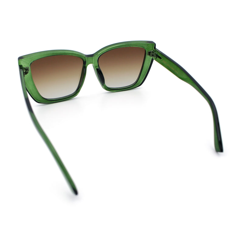 Womens Classic 90s Squared Oversize Butterfly Designer Fashion Sunglasses