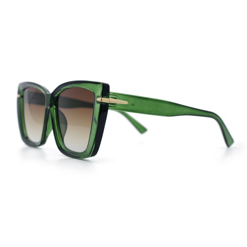 Womens Classic 90s Squared Oversize Butterfly Designer Fashion Sunglasses