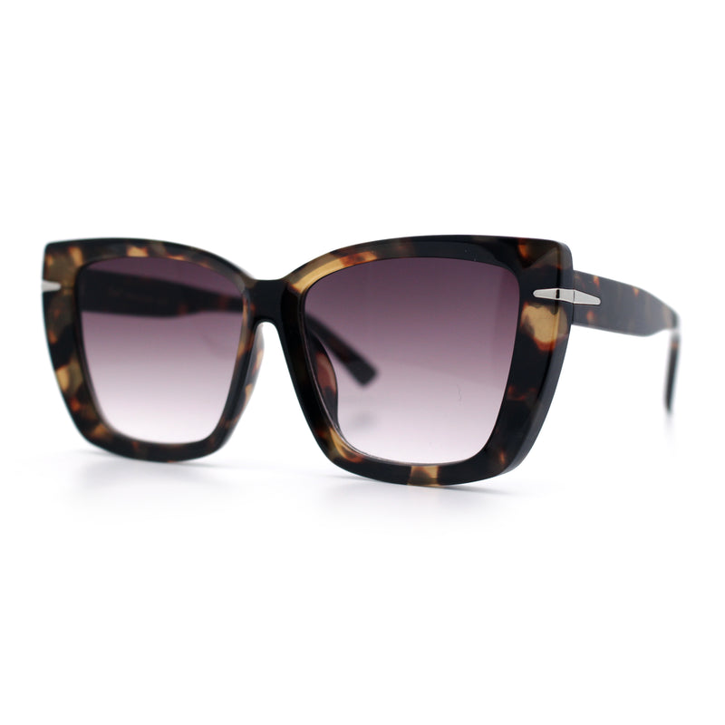 Womens Classic 90s Squared Oversize Butterfly Designer Fashion Sunglasses
