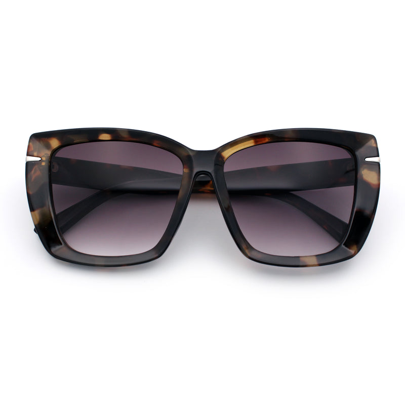 Womens Classic 90s Squared Oversize Butterfly Designer Fashion Sunglasses
