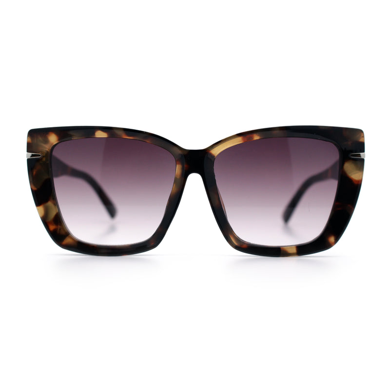 Womens Classic 90s Squared Oversize Butterfly Designer Fashion Sunglasses