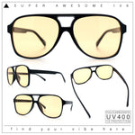 Mens Iconic Large Tear Drop Racer Plastic Fashion Sunglasses
