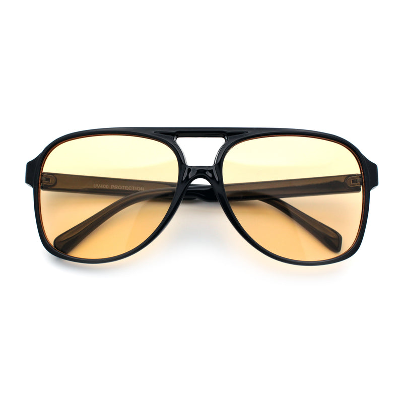 Mens Iconic Large Tear Drop Racer Plastic Fashion Sunglasses