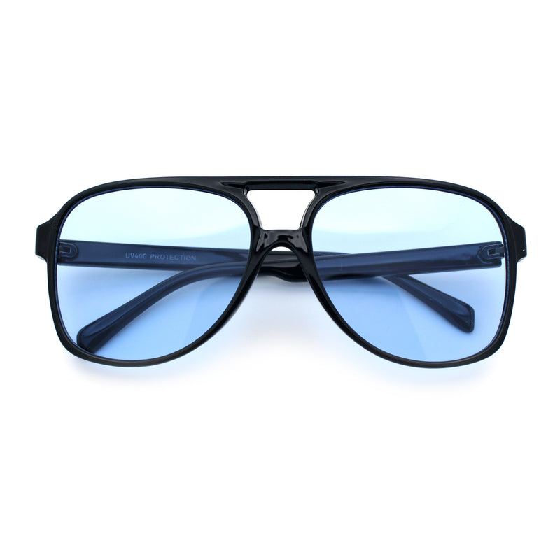 Mens Iconic Large Tear Drop Racer Plastic Fashion Sunglasses