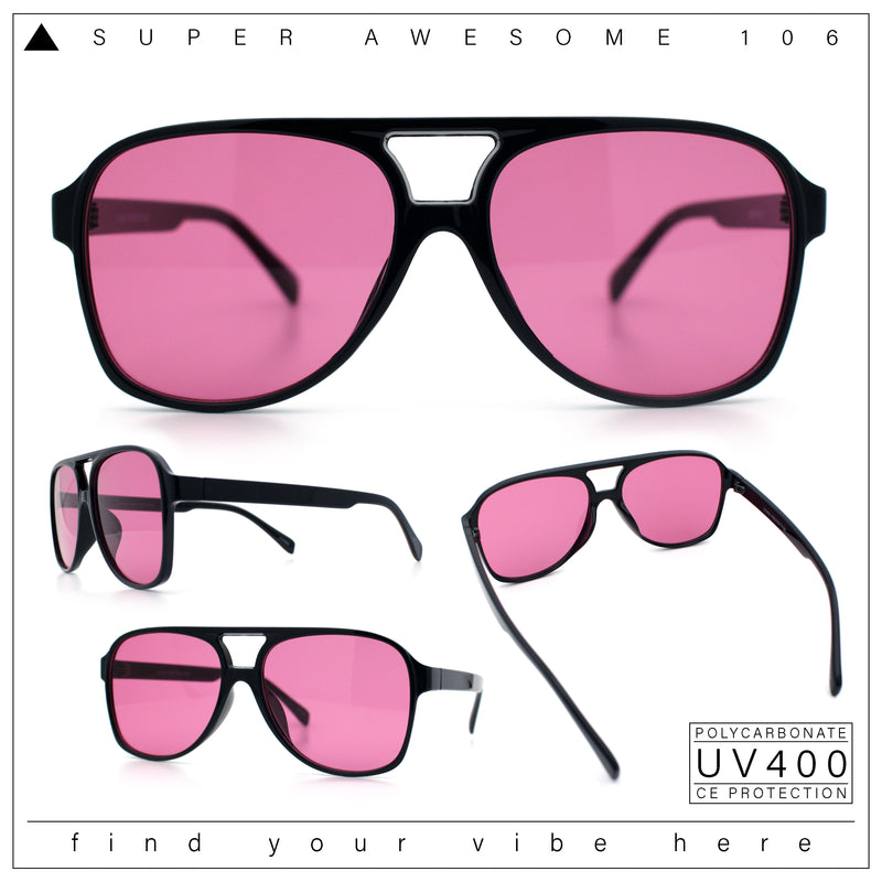 Mens Iconic Large Tear Drop Racer Plastic Fashion Sunglasses