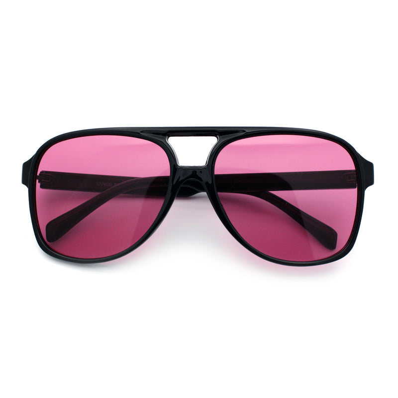 Mens Iconic Large Tear Drop Racer Plastic Fashion Sunglasses