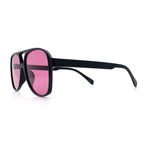 Mens Iconic Large Tear Drop Racer Plastic Fashion Sunglasses