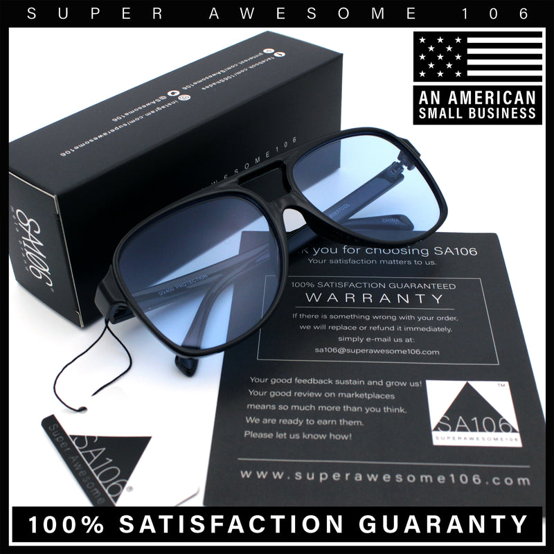 Mens Iconic Large Tear Drop Racer Plastic Fashion Sunglasses