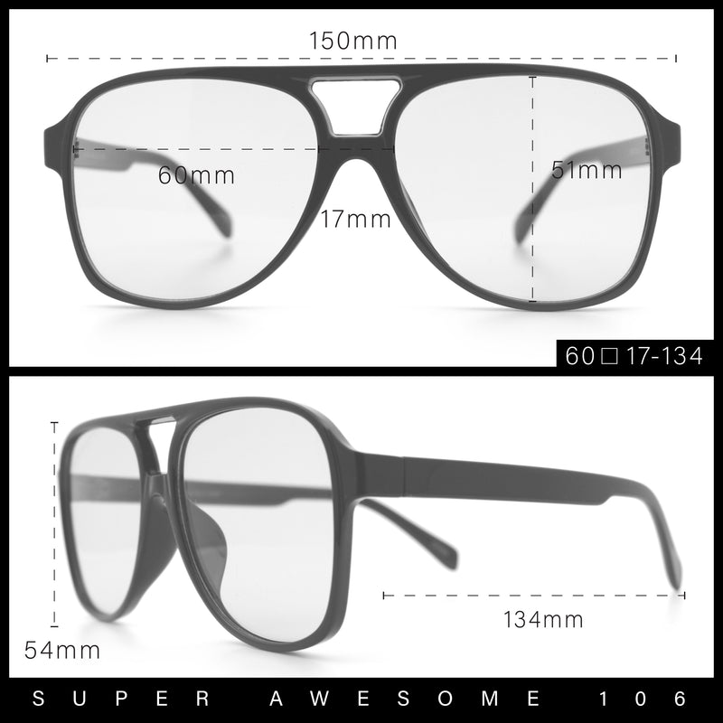 Mens Iconic Large Tear Drop Racer Plastic Fashion Sunglasses