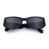 Curved Wrap Folded Lens Minimal Rectangular Retro Fashion Sunglasses