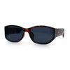 Curved Wrap Folded Lens Minimal Rectangular Retro Fashion Sunglasses