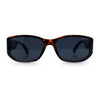 Curved Wrap Folded Lens Minimal Rectangular Retro Fashion Sunglasses