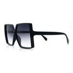 Womens Squared Rectangle Thick Plastic Butterfly Chic Fashion Sunglasses