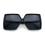 Womens Squared Rectangle Thick Plastic Butterfly Chic Fashion Sunglasses