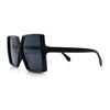 Womens Squared Rectangle Thick Plastic Butterfly Chic Fashion Sunglasses