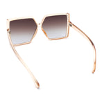 Womens Squared Rectangle Thick Plastic Butterfly Chic Fashion Sunglasses