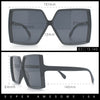 Womens Squared Rectangle Thick Plastic Butterfly Chic Fashion Sunglasses