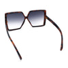 Womens Squared Rectangle Thick Plastic Butterfly Chic Fashion Sunglasses