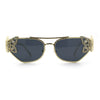 Luxury Womens Heavy Rhinestone Iced Out Cat Eye Metal Sunglasses
