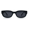 Mod Fashion Bevel Oval Rectangle Subtle Horn Rim Plastic Sunglasses
