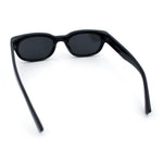 Mod Fashion Bevel Oval Rectangle Subtle Horn Rim Plastic Sunglasses