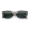 Mod Fashion Bevel Oval Rectangle Subtle Horn Rim Plastic Sunglasses