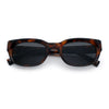 Mod Fashion Bevel Oval Rectangle Subtle Horn Rim Plastic Sunglasses
