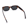 Mod Fashion Bevel Oval Rectangle Subtle Horn Rim Plastic Sunglasses