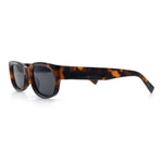 Mod Fashion Bevel Oval Rectangle Subtle Horn Rim Plastic Sunglasses