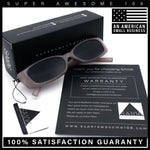 Womens Narrow Rectangle Subtle Cat Eye Retro Plastic Sunglasses
