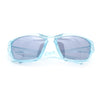 90s Styling Rectangular Fem Color Sport Plastic Wrap Around Sunglasses