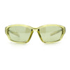 90s Styling Rectangular Fem Color Sport Plastic Wrap Around Sunglasses
