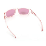 90s Styling Rectangular Fem Color Sport Plastic Wrap Around Sunglasses