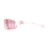 90s Styling Rectangular Fem Color Sport Plastic Wrap Around Sunglasses
