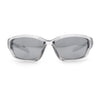 90s Styling Rectangular Fem Color Sport Plastic Wrap Around Sunglasses