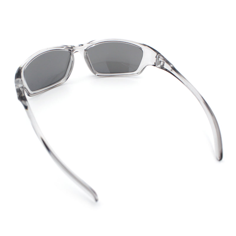 90s Styling Rectangular Fem Color Sport Plastic Wrap Around Sunglasses