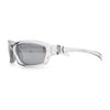 90s Styling Rectangular Fem Color Sport Plastic Wrap Around Sunglasses
