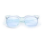 Feminine Simple Clean Minimal Plastic Horn Rim Retro Fashion Sunglasses