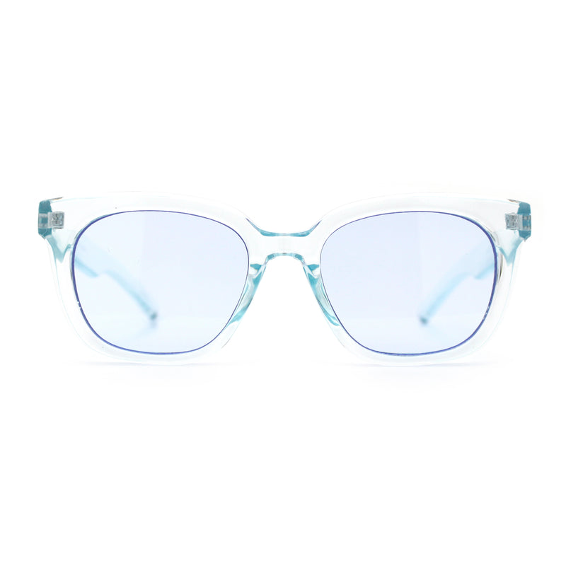 Feminine Simple Clean Minimal Plastic Horn Rim Retro Fashion Sunglasses
