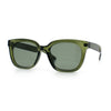 Feminine Simple Clean Minimal Plastic Horn Rim Retro Fashion Sunglasses