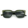 Feminine Simple Clean Minimal Plastic Horn Rim Retro Fashion Sunglasses