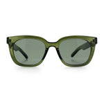 Feminine Simple Clean Minimal Plastic Horn Rim Retro Fashion Sunglasses