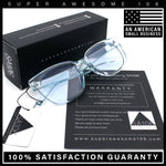 Feminine Simple Clean Minimal Plastic Horn Rim Retro Fashion Sunglasses