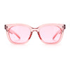 Feminine Simple Clean Minimal Plastic Horn Rim Retro Fashion Sunglasses