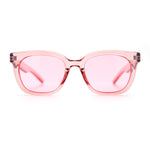 Feminine Simple Clean Minimal Plastic Horn Rim Retro Fashion Sunglasses