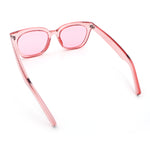 Feminine Simple Clean Minimal Plastic Horn Rim Retro Fashion Sunglasses