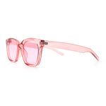 Feminine Simple Clean Minimal Plastic Horn Rim Retro Fashion Sunglasses