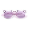Feminine Simple Clean Minimal Plastic Horn Rim Retro Fashion Sunglasses