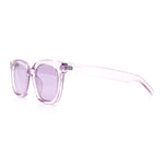 Feminine Simple Clean Minimal Plastic Horn Rim Retro Fashion Sunglasses