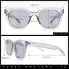 Feminine Simple Clean Minimal Plastic Horn Rim Retro Fashion Sunglasses